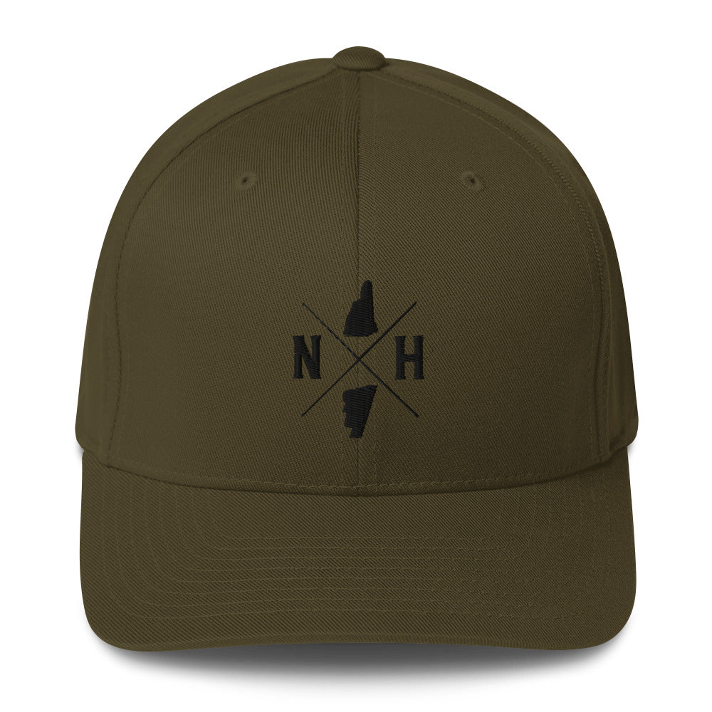 New Hampshire State Seal Flexfit Structured Twill Hat