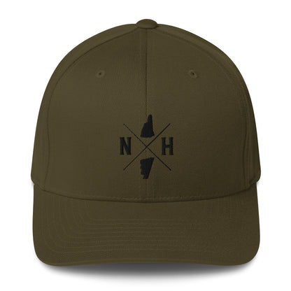 New Hampshire State Seal Flexfit Structured Twill Hat