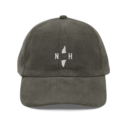 New Hampshire State Seal Vintage Corduroy Hat